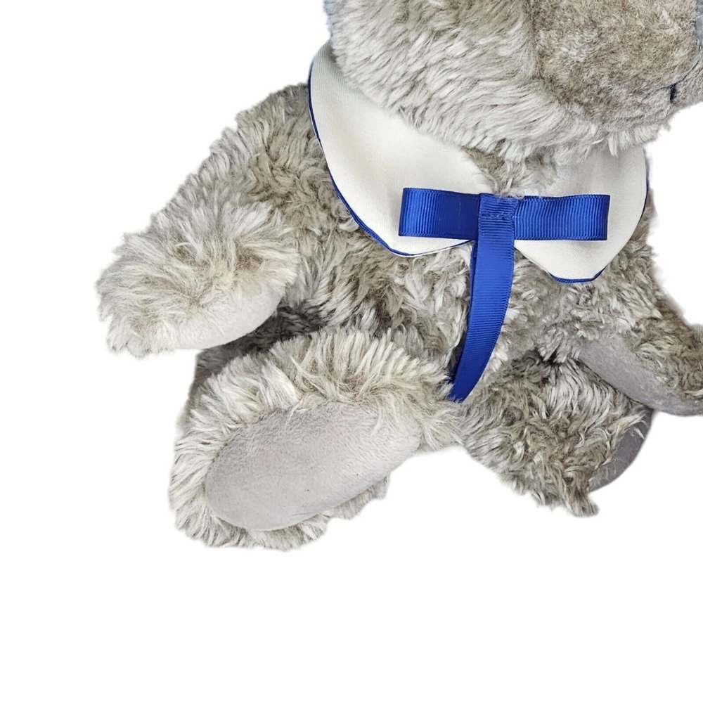 90s 15" Jointed Gray Teddy Bear Plush Stuffed Animal Sailor Nautical Soft - Picture 4 of 9